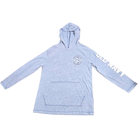 Old Navy Boys Hoodie Size L Blue Santa Cruz Surf Logo Long Sleeve Pullover Top - Picture 2 of 9